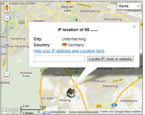 IP-Adresse orten ohne Proxyserver