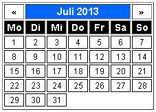 Html-Kalender