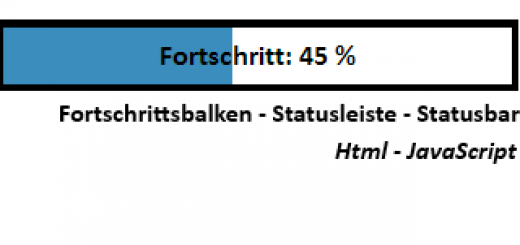 HTML - Fortschrittsbalken