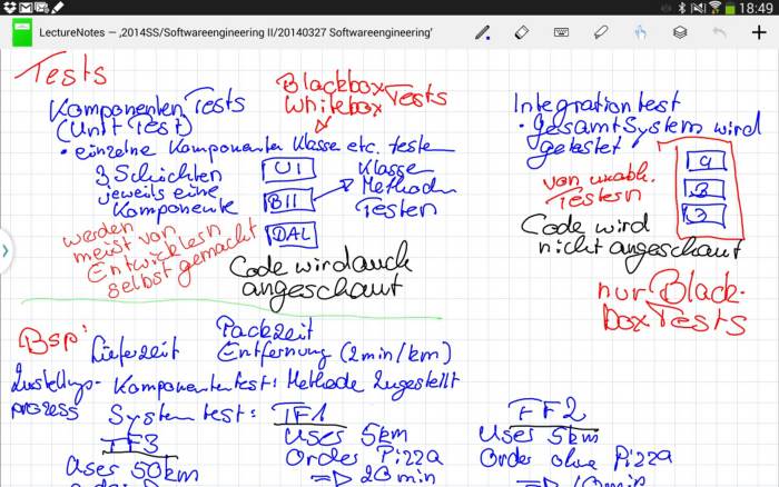 LectureNotes Handschrift App