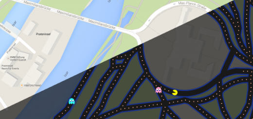 Google-Maps goes Pac-Man